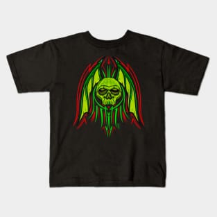 Bat winged skull Kids T-Shirt